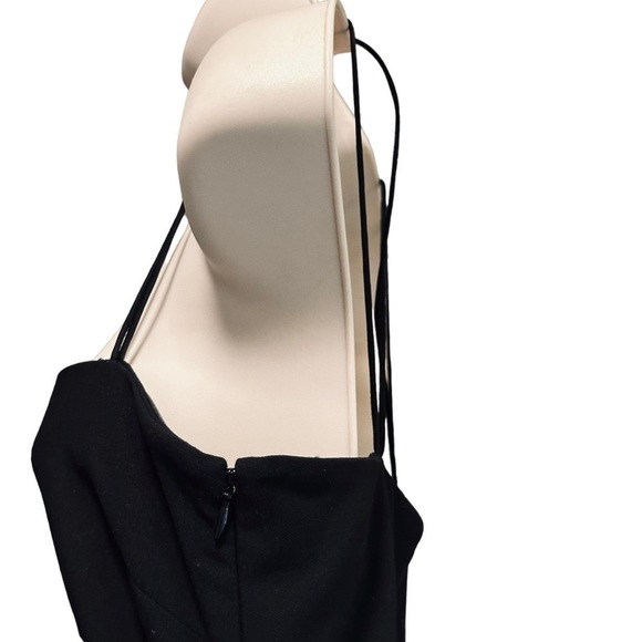 LIKELY Black Long Midi Maxi Dress 52” length Size 2 Strappy Sheath revolve - Picture 8 of 8